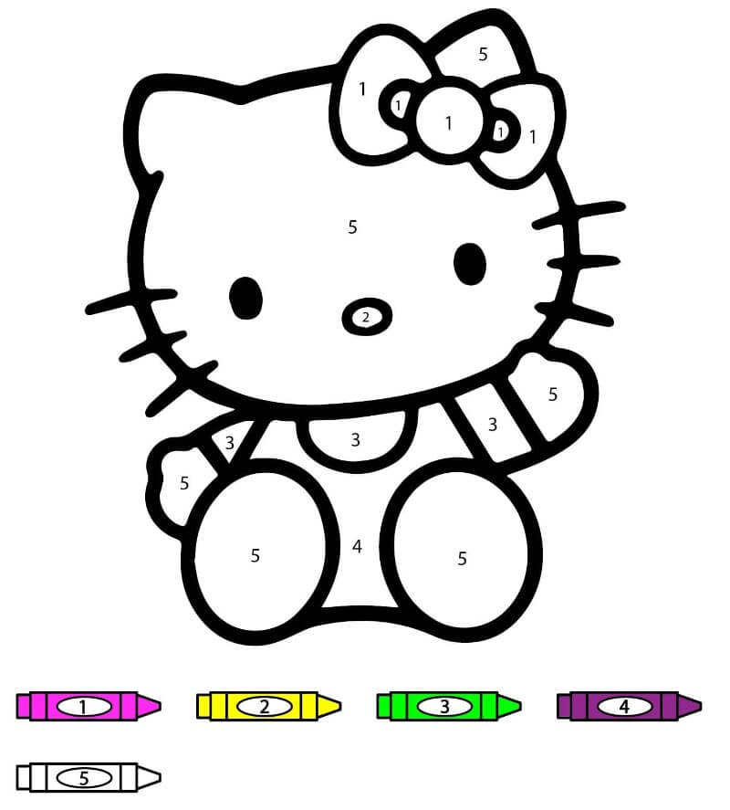 Hello Kitty kifestő szám szerint (7)