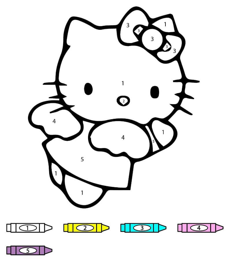 Hello Kitty kifestő szám szerint (9)