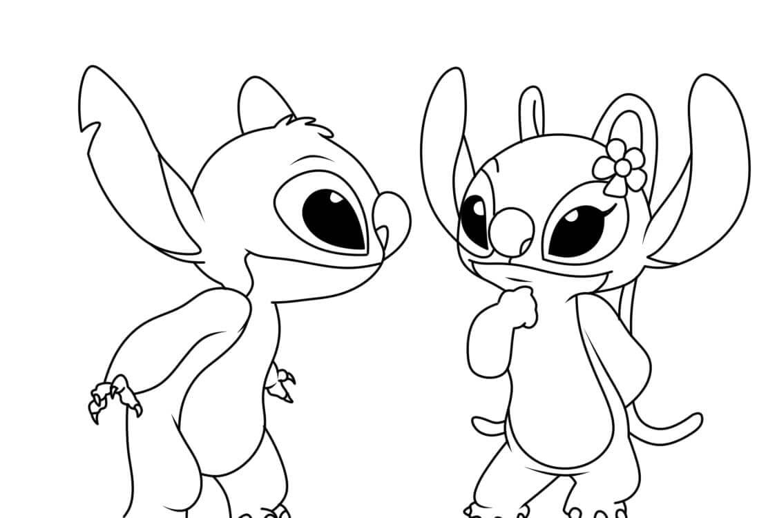 Aranyos Stitch és Angel