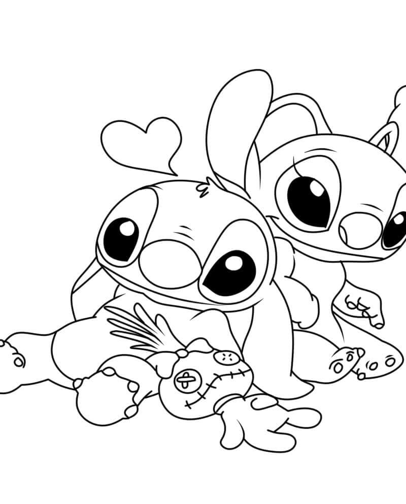 Bájos Stitch és Angel
