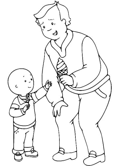 Caillou Ingyen Nyomtatható