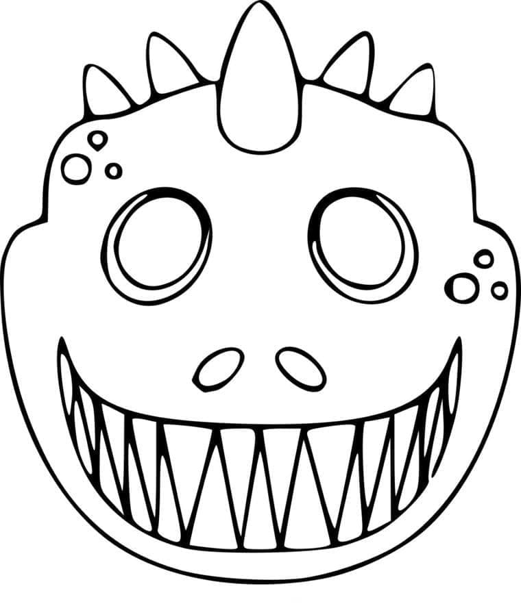 Dinoszaurusz Halloween Maszk