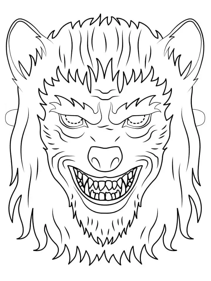 Halloween Maszk Vérfarkas