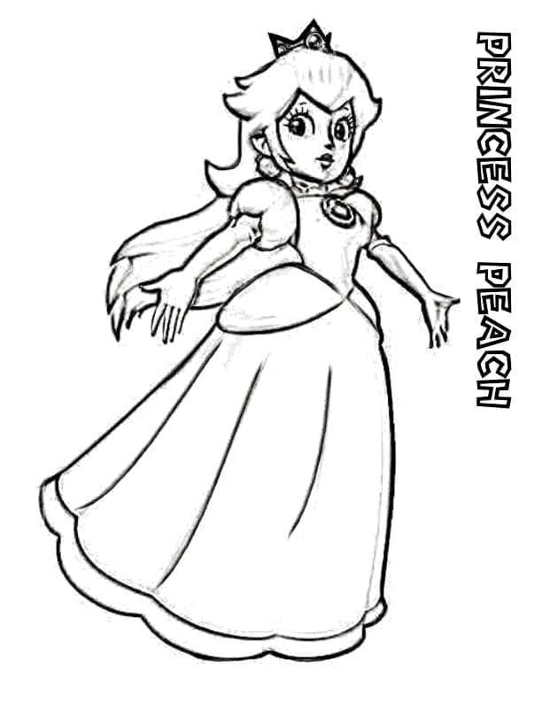 Ingyenes Nyomtatható Peach Hercegnő