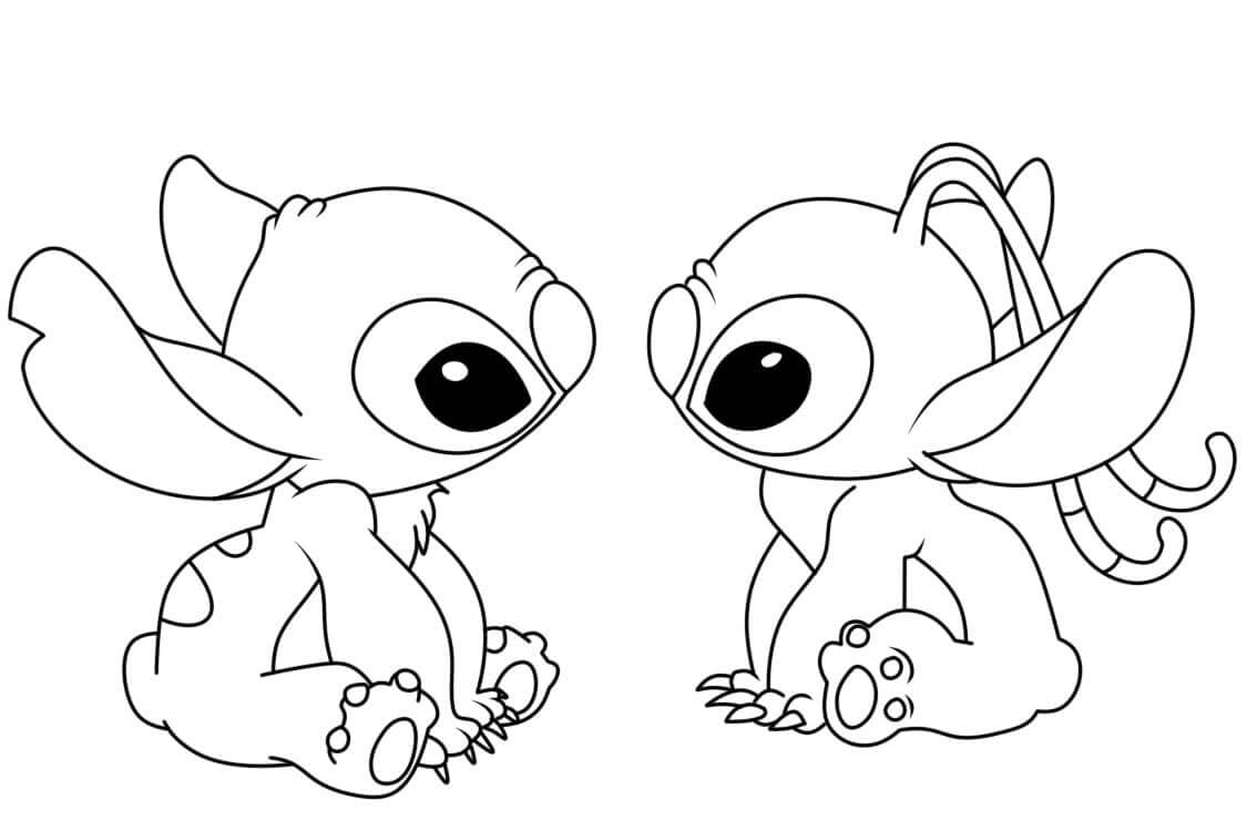 Nagyon aranyos Stitch és Angel