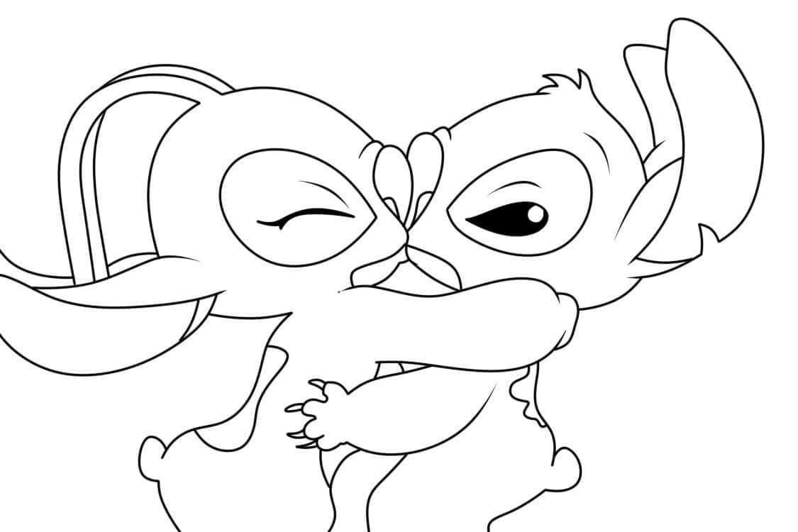 Stitch és Angel nyomtatható