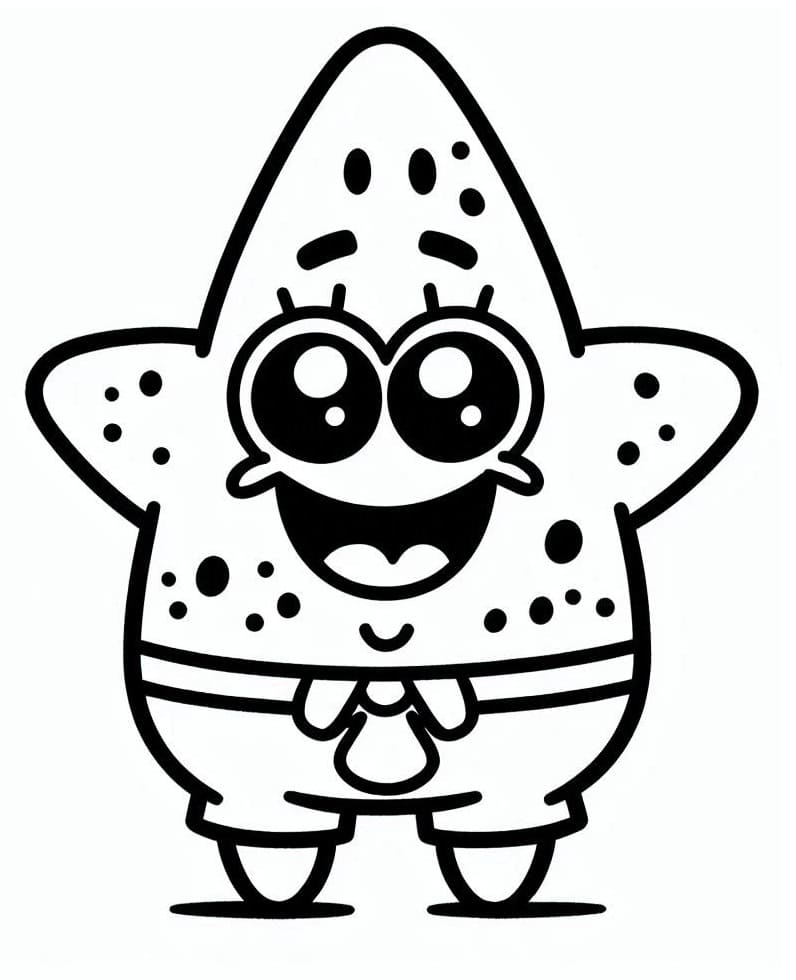 Aranyos Kawaii Csillag Patrik