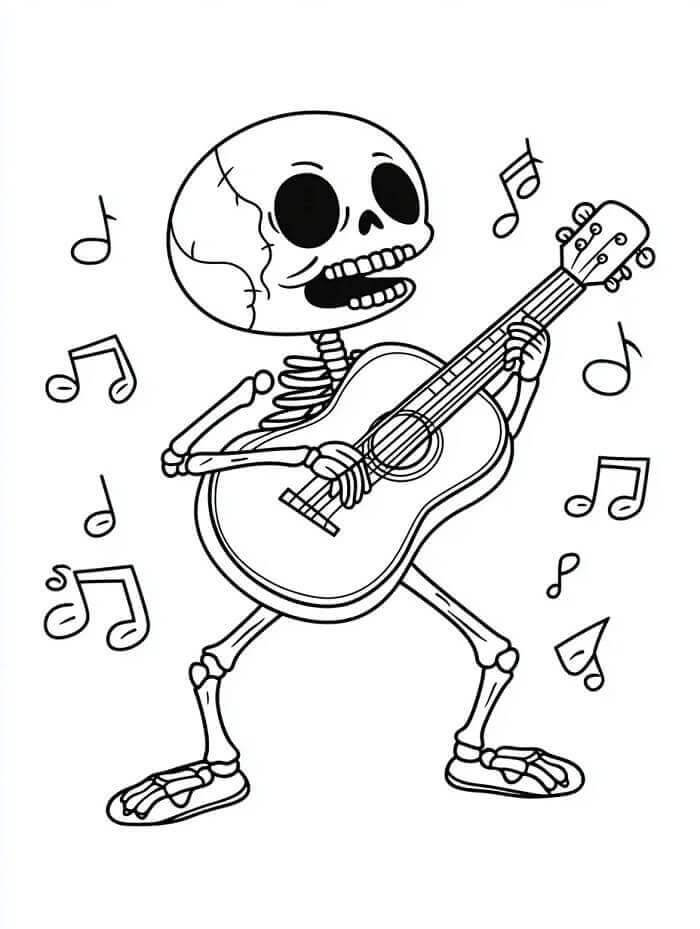 Csontváz Gitározik