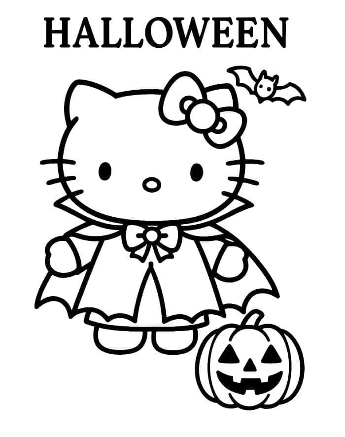 Egyszerű Hello Kitty Halloween