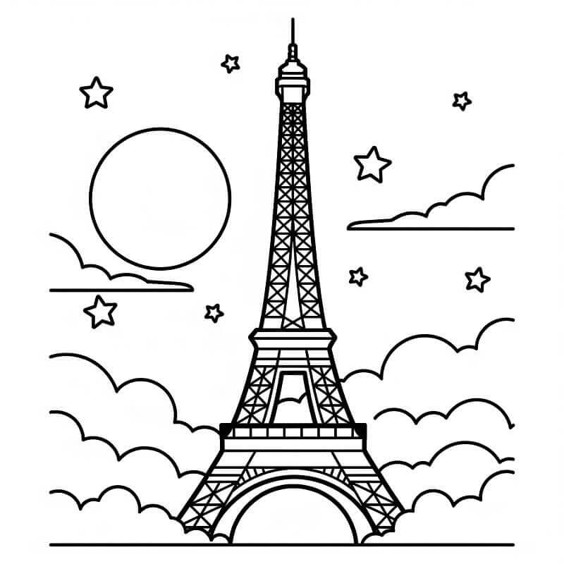 Eiffel-torony Nyomtatható Kép