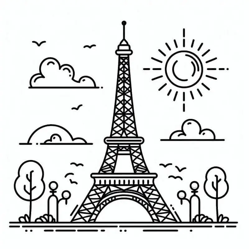 Eiffel-torony Nyomtatható