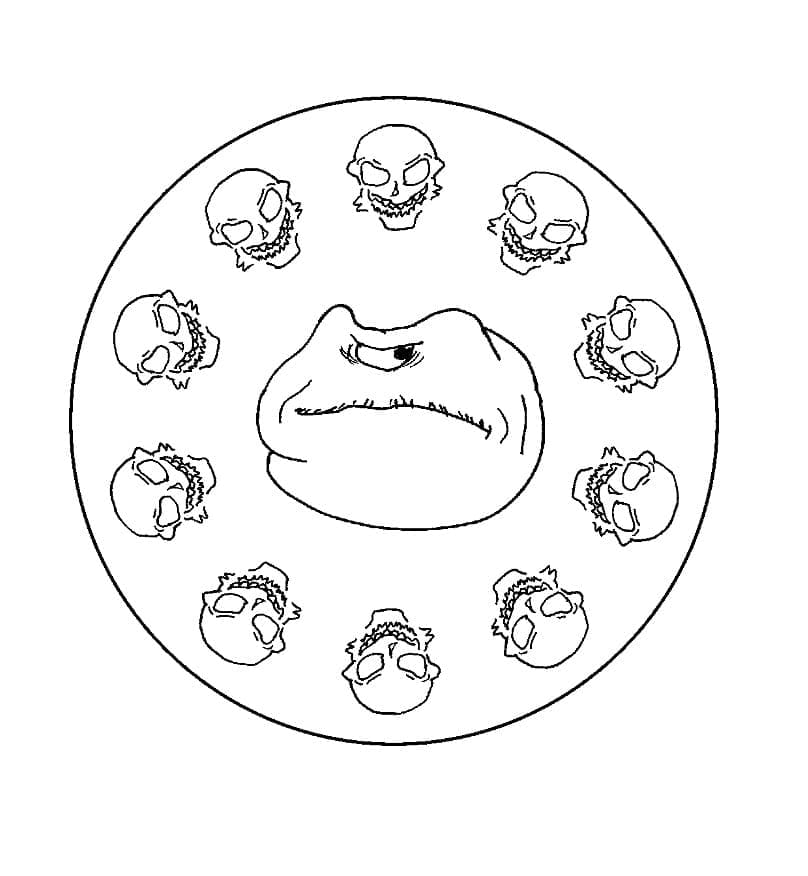 Fantasztikus Halloween Mandala