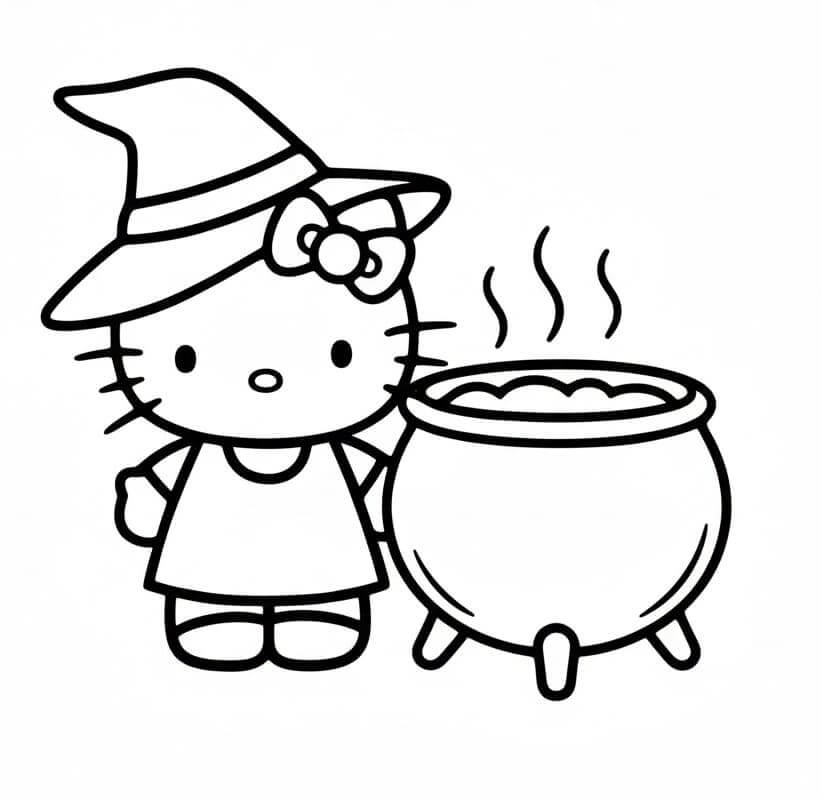 Hello Kitty Halloween Nyomtatható