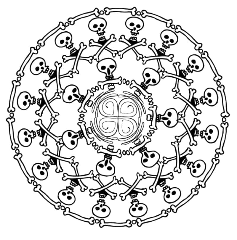 Ingyenes Halloween Mandala Kép