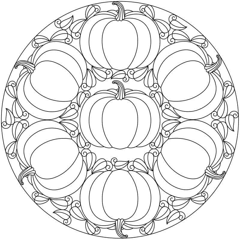 Ingyenes Halloween Mandala Nyomtatásra