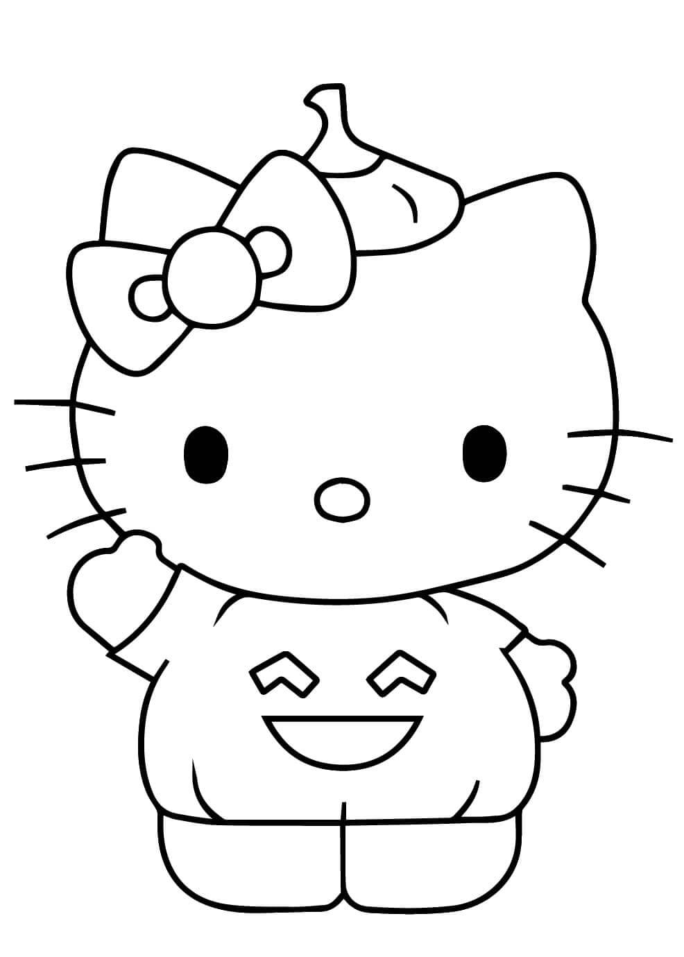 Ingyenes Hello Kitty Halloween Nyomtatható
