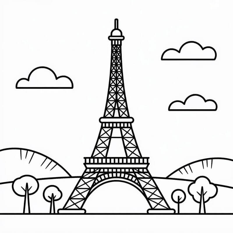 Eiffel Torony színező