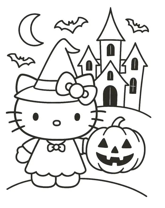 Kedves Hello Kitty Halloween