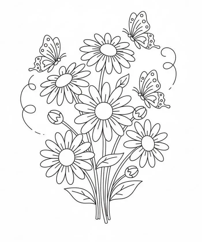 Százszorszép színező