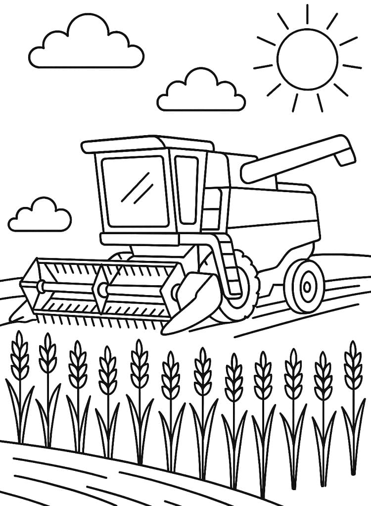 Kombájn Ingyenes Nyomtatható