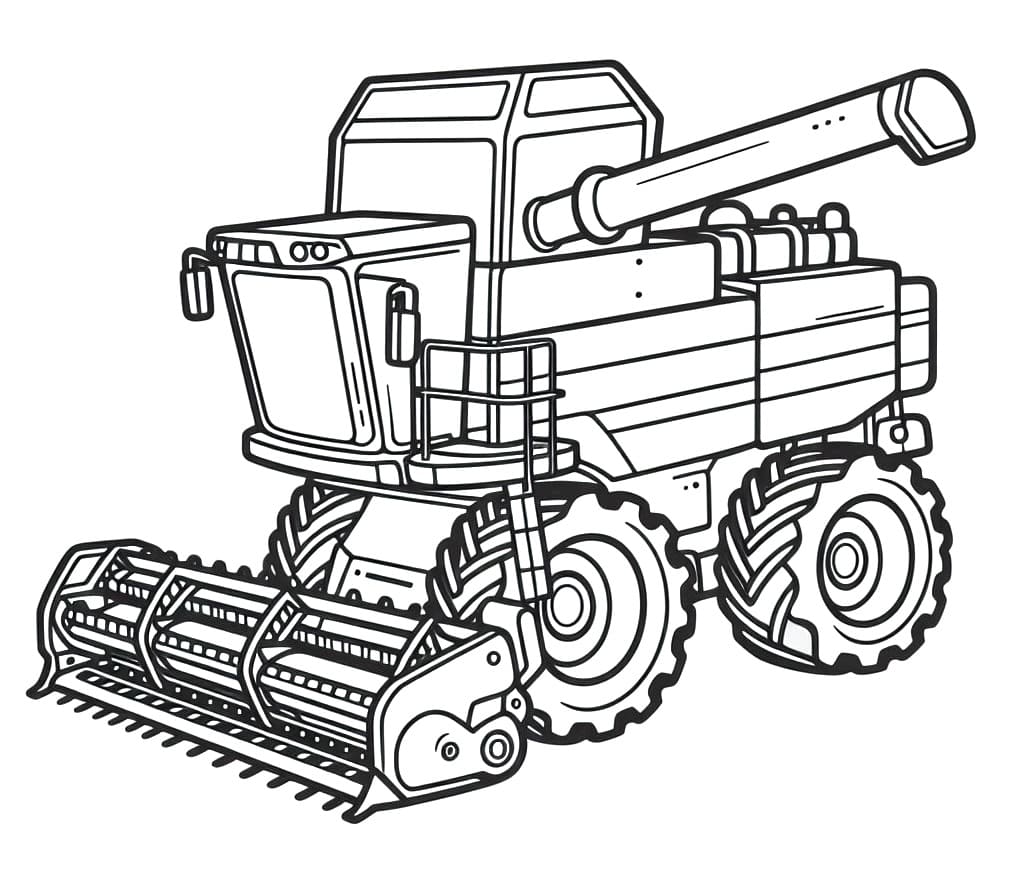 Kombájn Nyomtatható Gyerekeknek