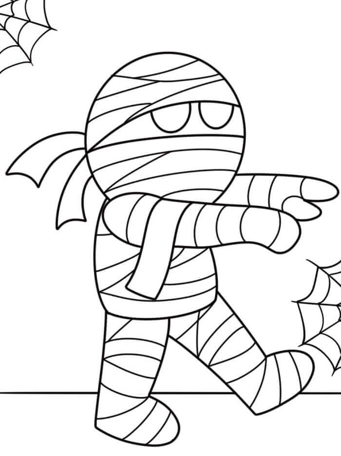 Múmia Nyomtatható Gyerekeknek