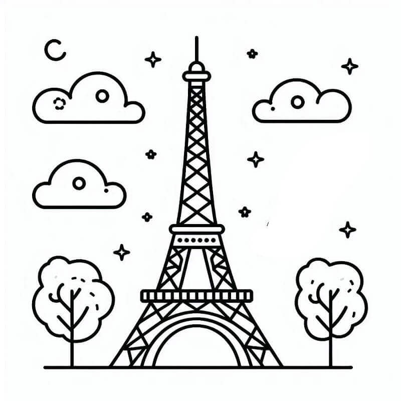 Nyomtatható Eiffel-torony Kép