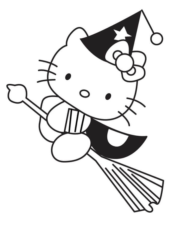Nyomtatható Hello Kitty Halloween Kép