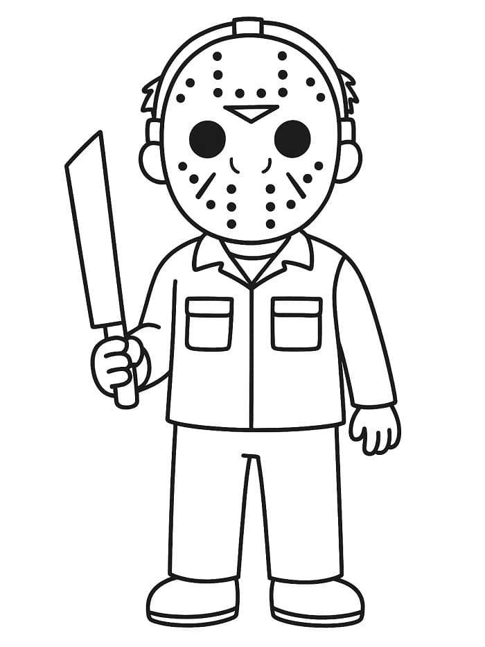 Nyomtatható Jason Voorhees Gyerekeknek