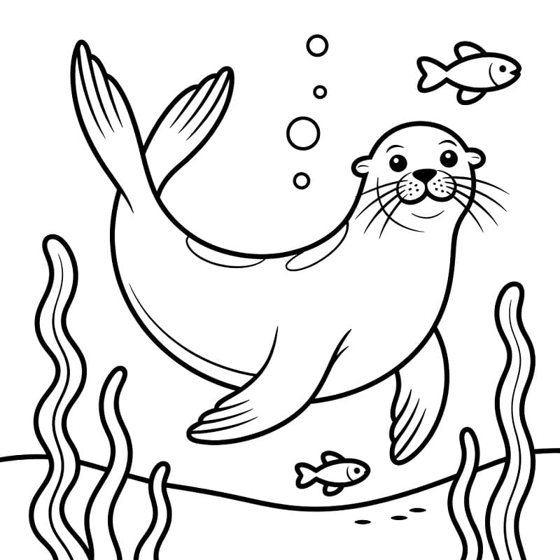 Az Oroszlánfóka Úszik