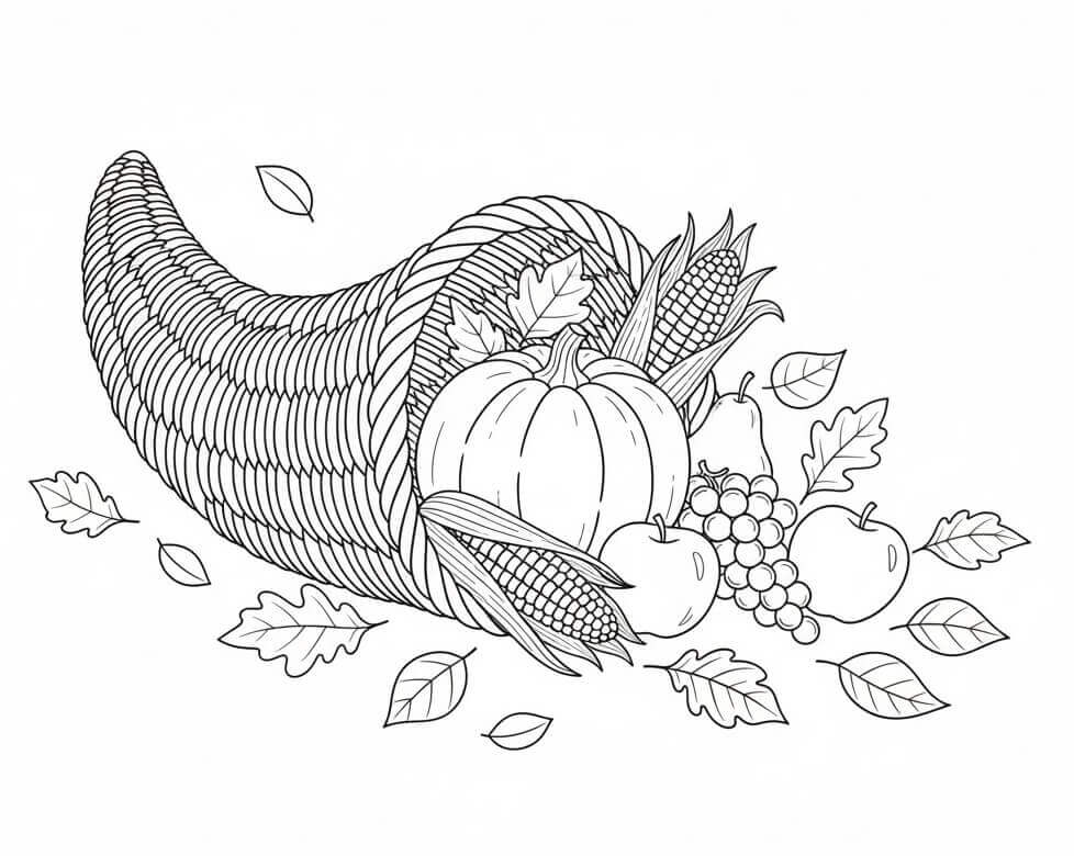 Bőségszaru Levelekkel