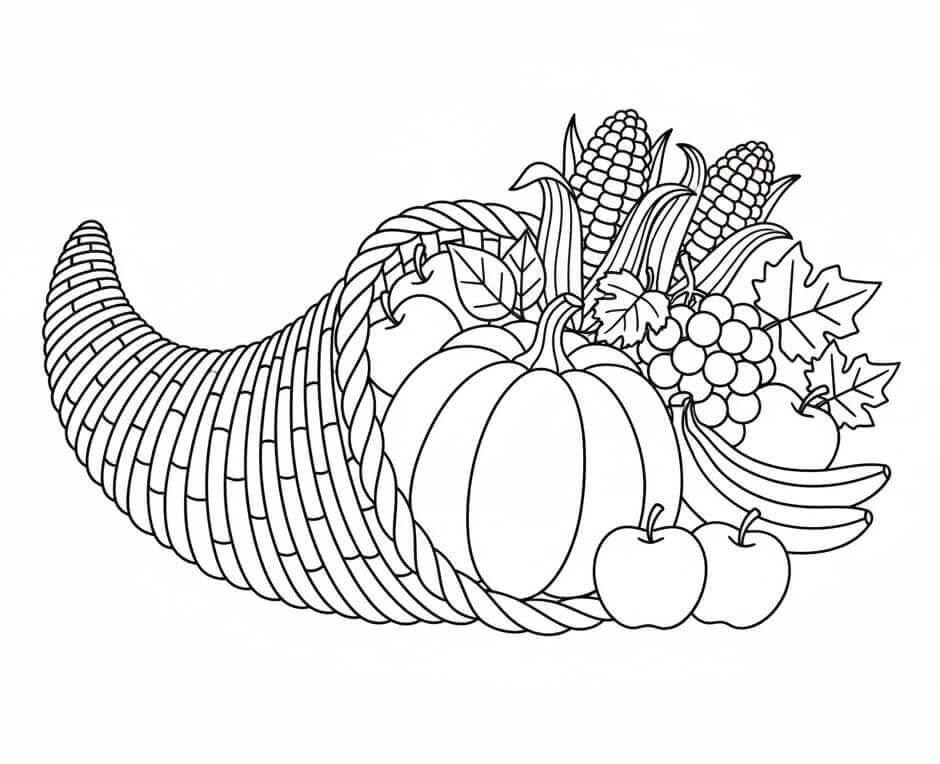 Bőségszaru színező