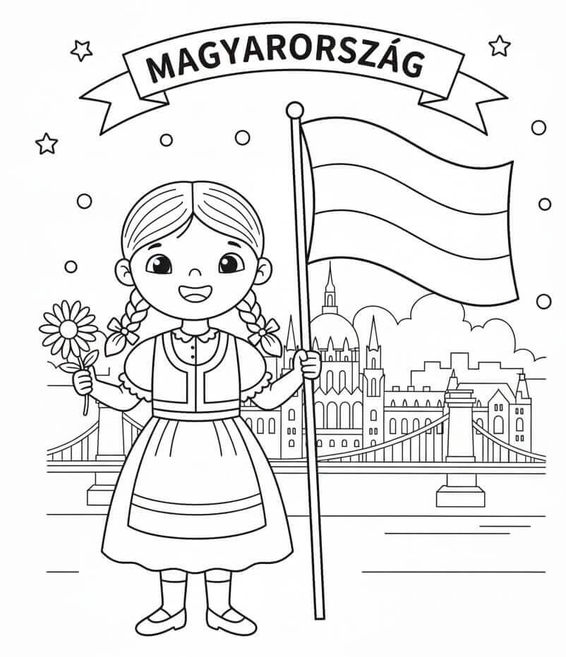 Cuki Lány és Magyarország Zászlaja