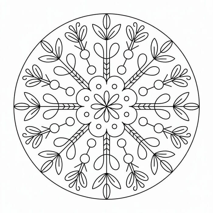 Gyönyörű Karácsonyi Mandala