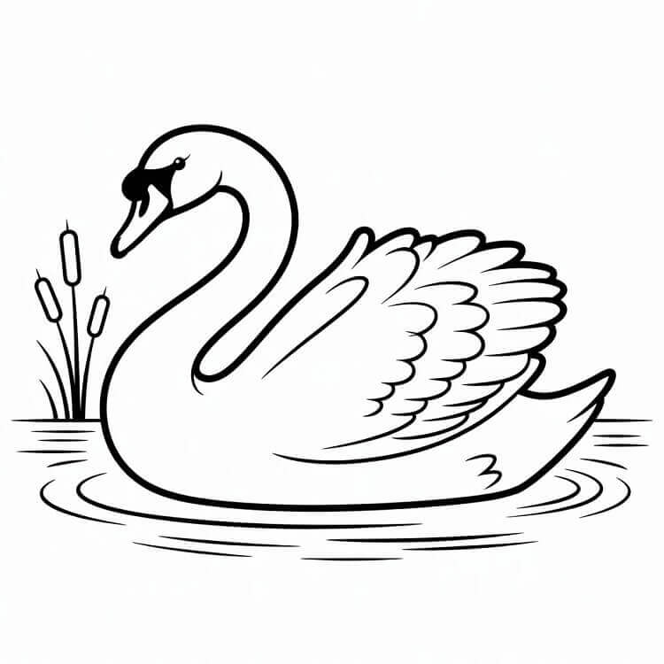 Hattyú Nyomtatható Gyerekeknek