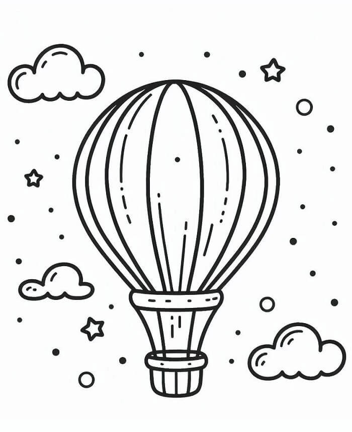 Hőlégballon Nyomtatható Kép