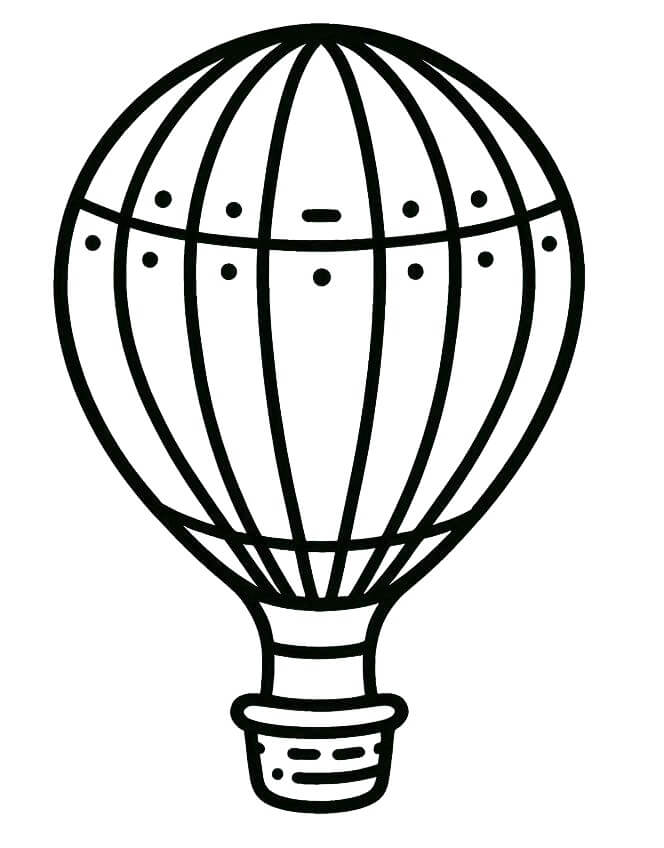 Hőlégballon Színezésre