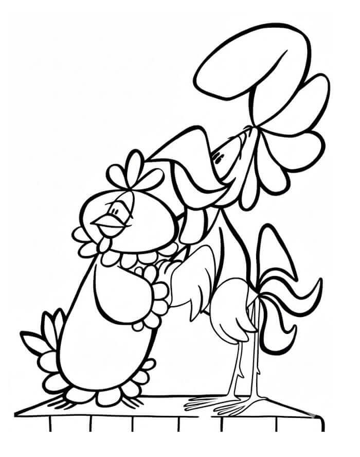 Kukori és Kotkoda színező