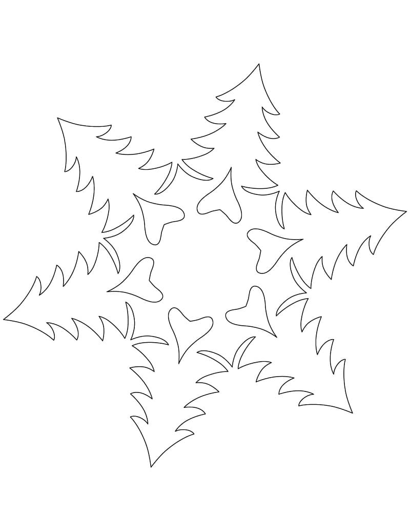 Karácsonyfa Hópehely