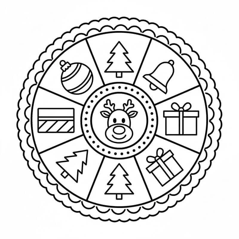 Karácsonyi Mandala Gyerekeknek