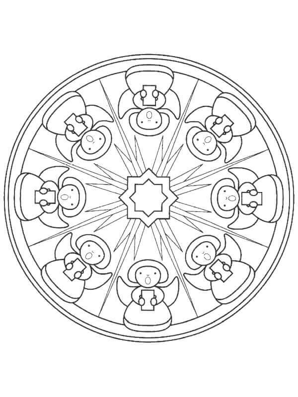 Karácsonyi Mandala Kép