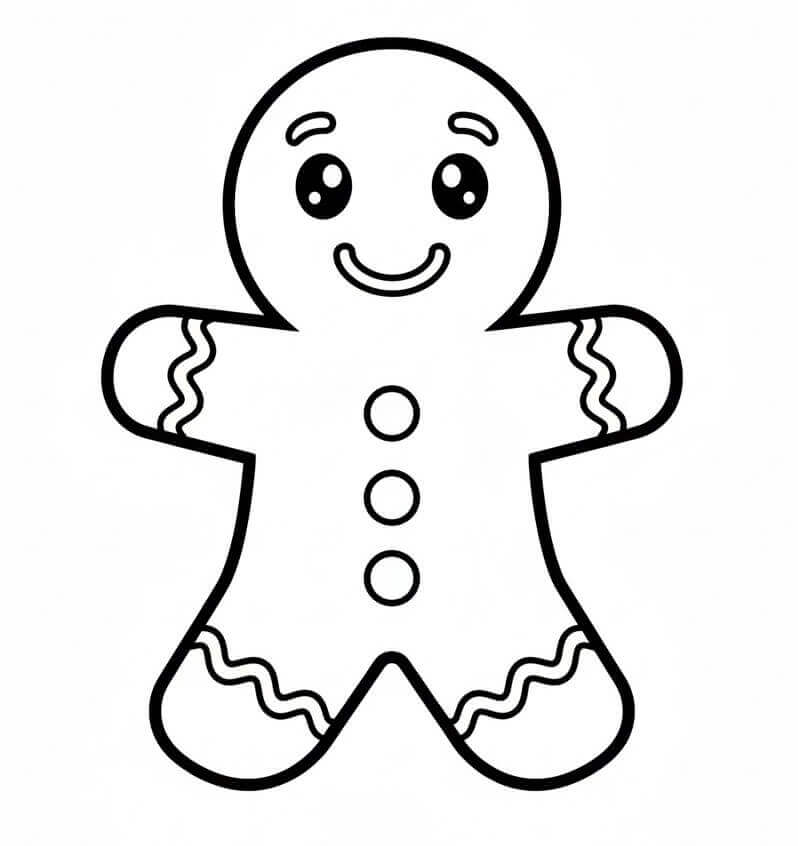 Kawaii Mézeskalács Ember