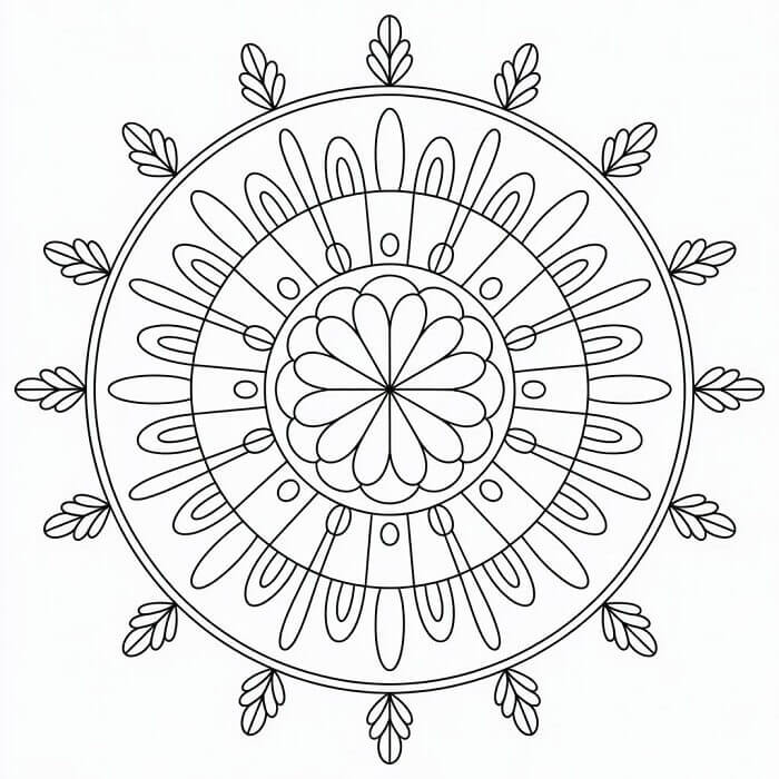 Kedves Karácsonyi Mandala