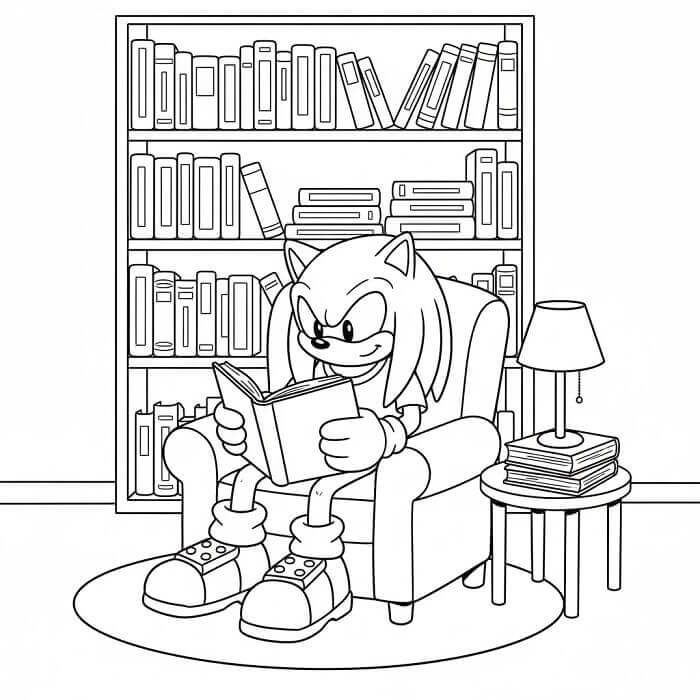 Könyvet Olvasó Knuckles