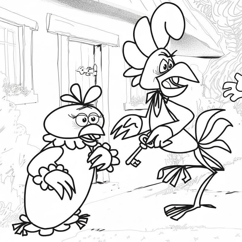 Kukori és Kotkoda Nyomtatható Gyerekeknek