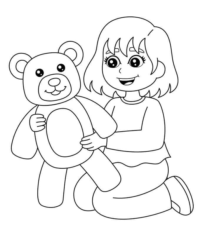 Lány és Plüssmackó