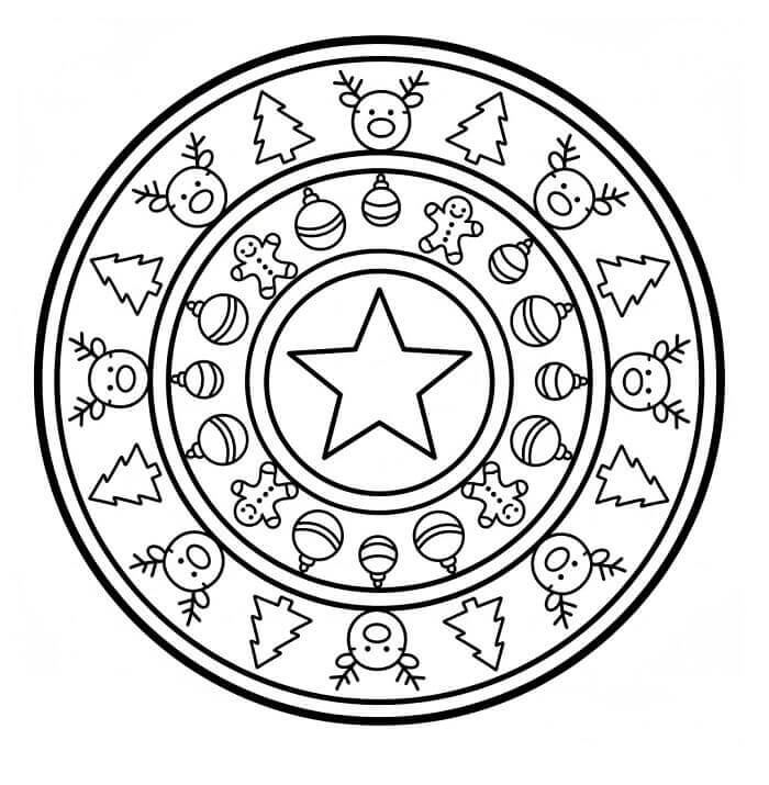 Menő Karácsonyi Mandala