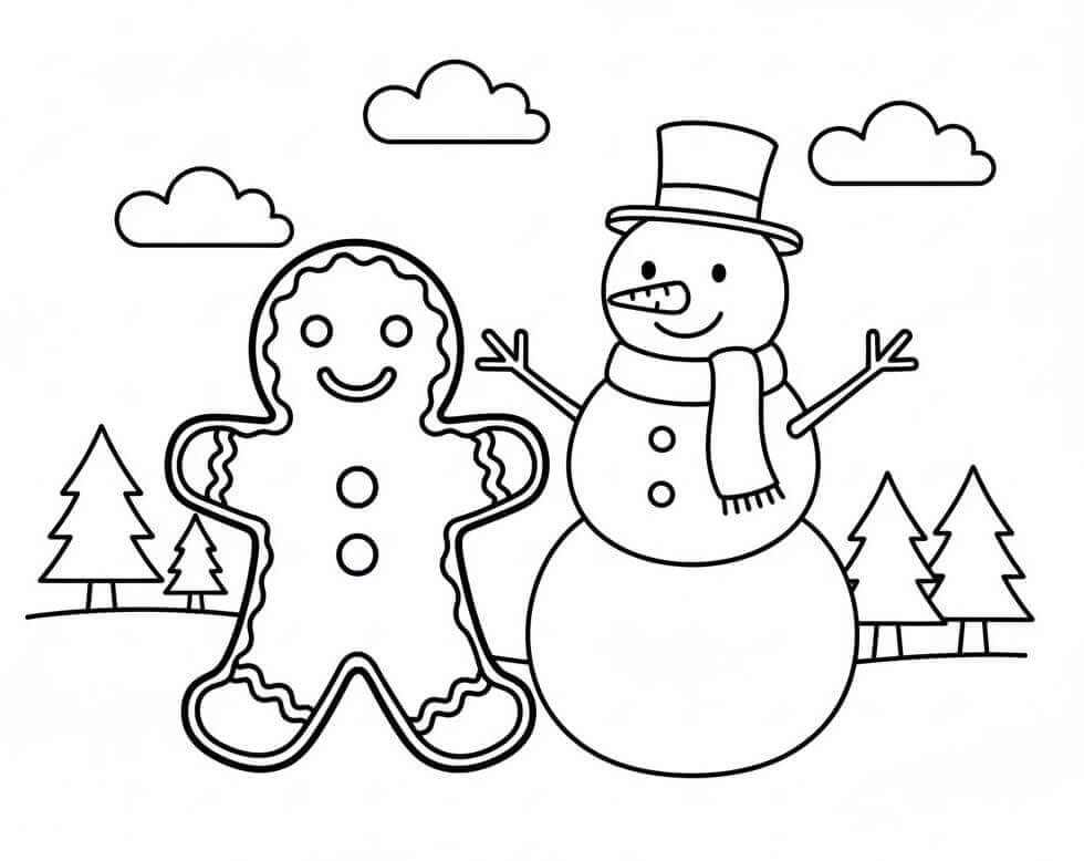 Mézeskalács Ember és Hóember