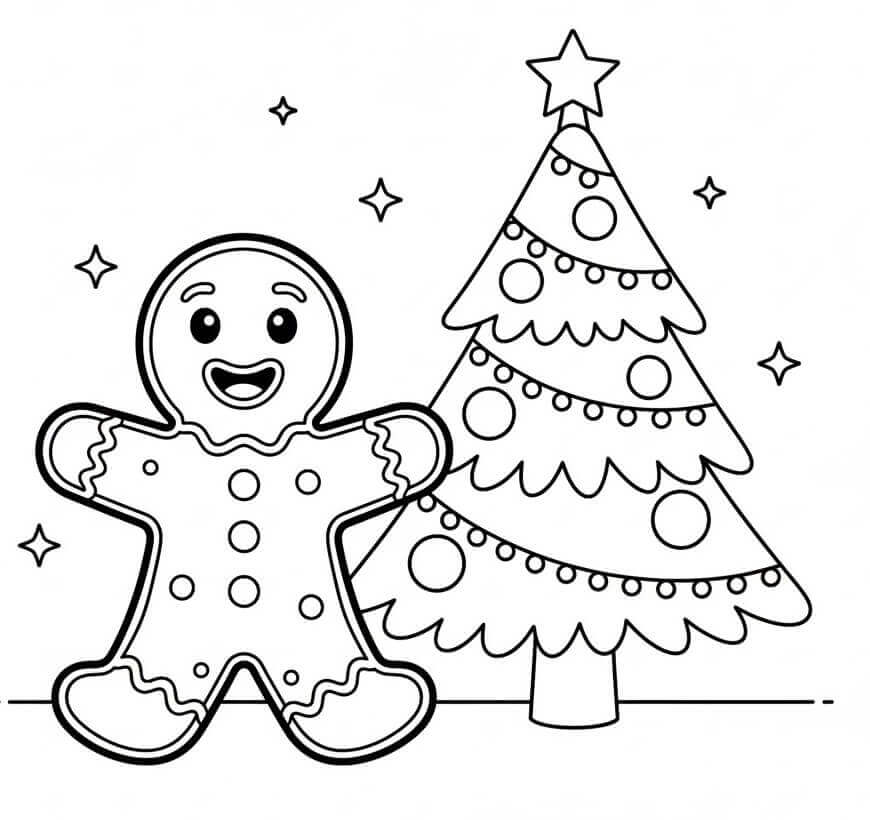 Mézeskalács Ember színező