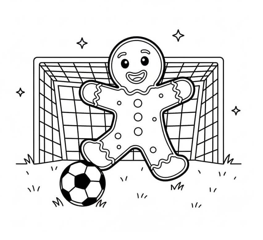 Mézeskalács Ember Focizik